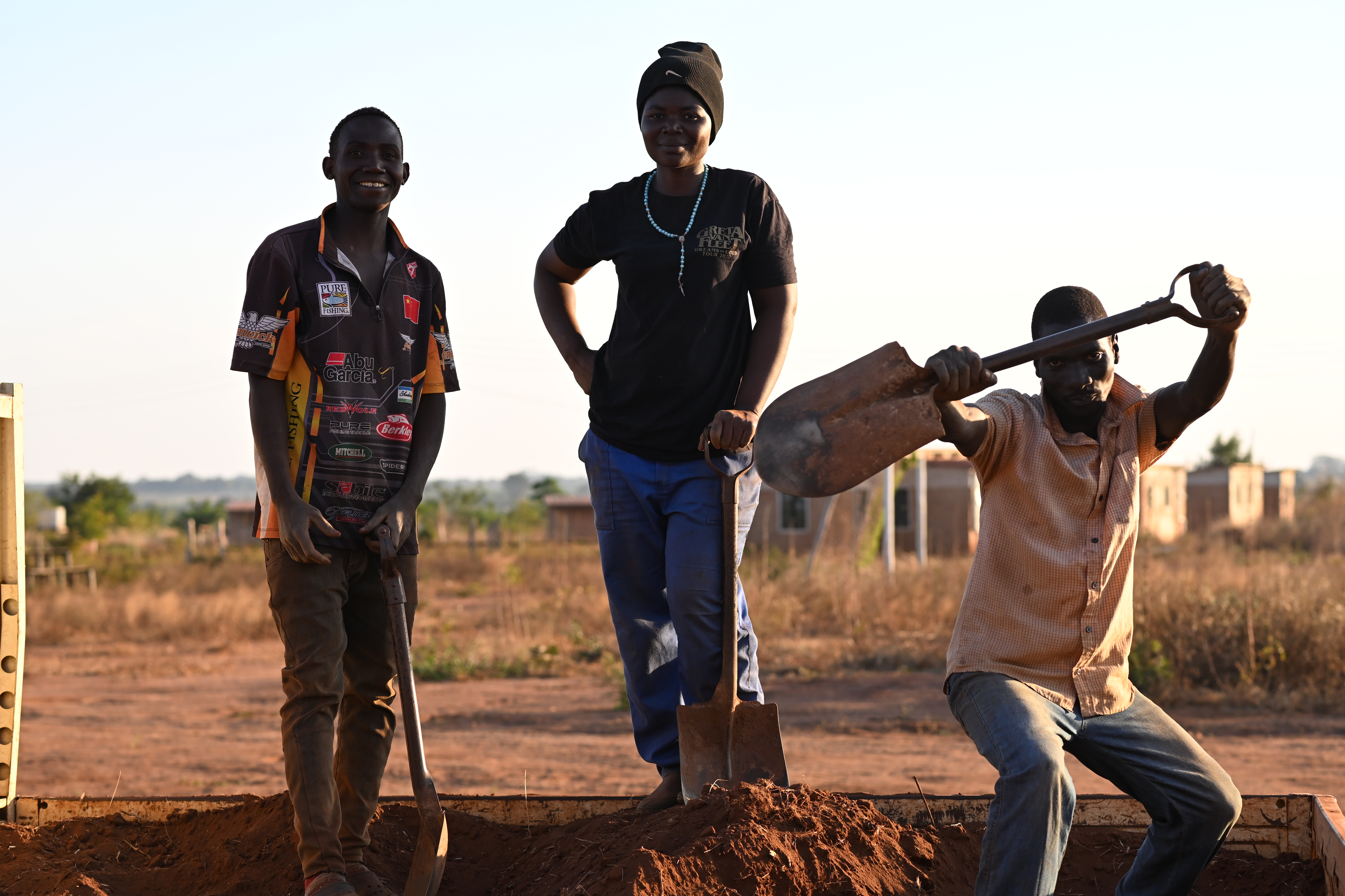 Our agriculture team sharing a lighthearted moment in Malawi